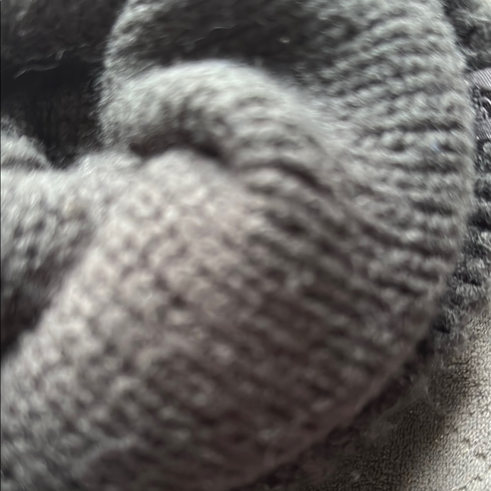 The North Face Black Knit Hat with Textured Patterns​ - Picture 4 of 5